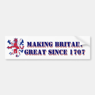 Patriotischer Scottish-Großbritannien-Entwurf Autoaufkleber
