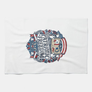 Patriotischer Scrapbooker Vektorgrafik T-Shirt_1 Geschirrtuch