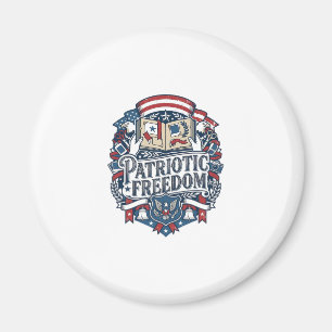 Patriotischer Scrapbooker Vektorgrafik T-Shirt_1 Magnet