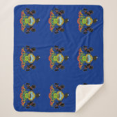 Patriotischer Sherpa Blanket mit Pennsylvania-Flag Sherpadecke (Vorderseite)