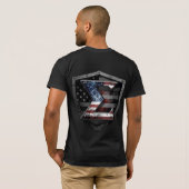 Patriotischer SIGMA-Schild T-Shirt (Schwarz voll)