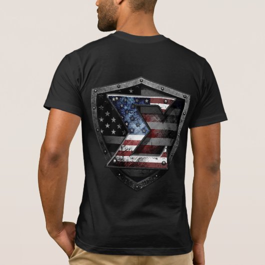Patriotischer SIGMA-Schild T-Shirt (Rückseite)