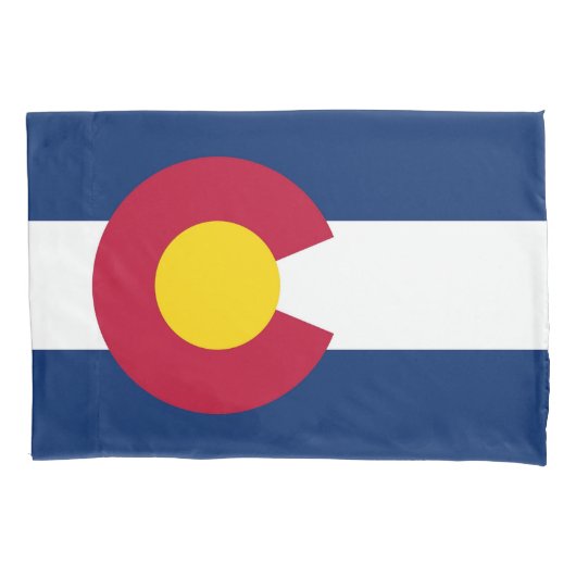 Patriotischer Single Pillowcase Fahne Colorado Kissenbezug (Vorderseite)