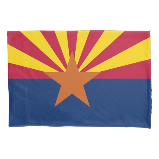 Patriotischer Single Pillowcase Fahne von Arizona, Kissenbezug (Vorderseite)