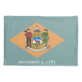 Patriotischer Single Pillowcase Fahne von Delaware Kissenbezug (Rückseite)