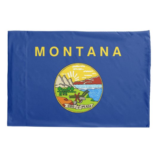 Patriotischer Single Pillowcase Fahne von Montana Kissenbezug (Rückseite)
