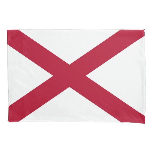 Patriotischer Single Pillowcase Flagge Alabama, US Kissenbezug (Vorderseite)