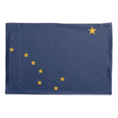 Patriotischer Single Pillowcase Flagge Alaska, USA Kissenbezug (Rückseite)