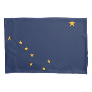 Patriotischer Single Pillowcase Flagge Alaska, USA Kissenbezug