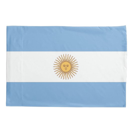 Patriotischer Single Pillowcase Flagge Argentinien Kissenbezug (Rückseite)