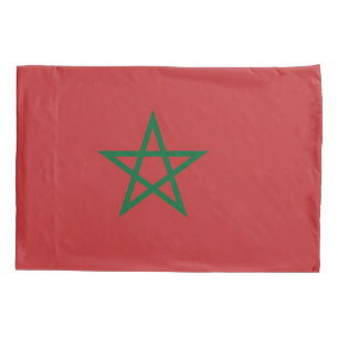 Patriotischer Single Pillowcase Flagge Marokkos Kissenbezug