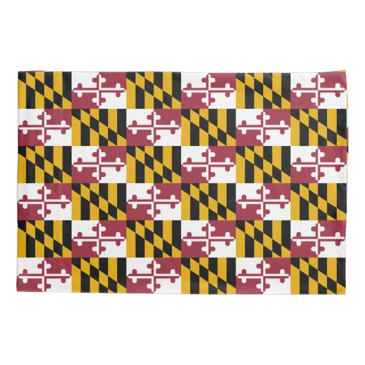 Patriotischer Single Pillowcase Flagge Maryland, U Kissenbezug (Rückseite)