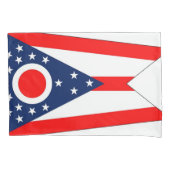 Patriotischer Single Pillowcase Flagge Ohio, USA Kissenbezug (Vorderseite)