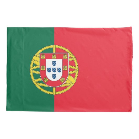 Patriotischer Single Pillowcase Flagge Portugals Kissenbezug (Rückseite)