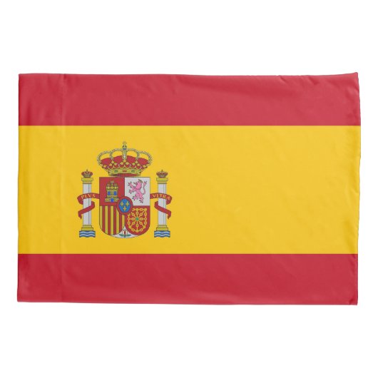 Patriotischer Single Pillowcase Flagge Spaniens Kissenbezug (Rückseite)