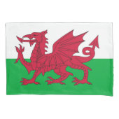 Patriotischer Single Pillowcase Flagge von Wales Kissenbezug (Vorderseite)