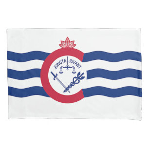 Patriotischer Single Pillowcase mit Cincinnati-Fla Kissenbezug