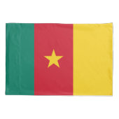 Patriotischer Single Pillowcase mit Kamerunafahne Kissenbezug (Rückseite)