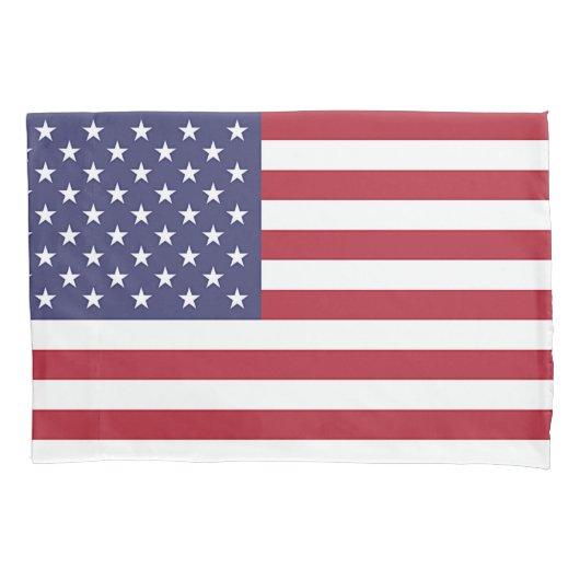 Patriotischer Single Pillowcase mit US-Flagge Kissenbezug (Vorderseite)
