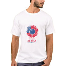 Patriotischer Sonnenblumenblume Amerikanische Unab