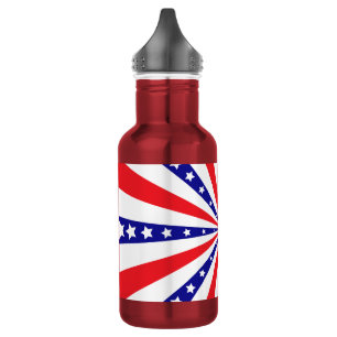 Patriotischer Sonnenstrahl Edelstahlflasche
