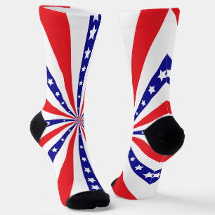 Patriotischer Sonnenstrahl Socken