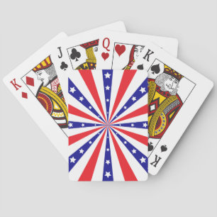Patriotischer Sonnenstrahl Spielkarten