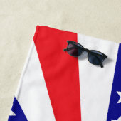 Patriotischer Sonnenstrahl Strandtuch (Beispiel)