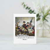 Patriotischer Spaß Postcard Postkarte (Stehend Vorderseite)