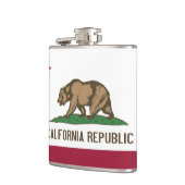 Patriotischer Spezialkolben mit kalifornischer Fla Flachmann (Links)