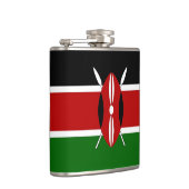 Patriotischer Spezialkolben mit kenianischer Flagg Flachmann (Rechts)