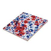 Patriotischer Spritzer Fliese (Seite)