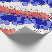 Patriotischer Spritzer Geschenkpapier (Ecke)