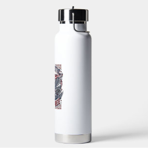Patriotischer Stahl Road Guardian Biker Road Freed Trinkflasche