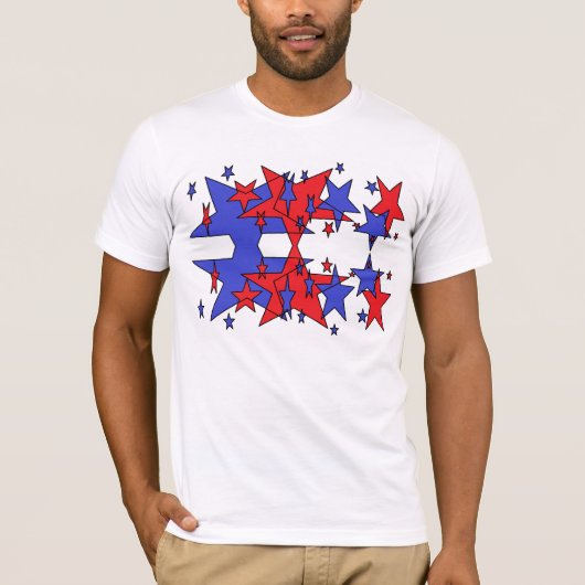 patriotischer Star-T - Shirt (Vorderseite)
