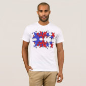 patriotischer Star-T - Shirt (Vorne ganz)