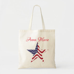 Patriotischer Stern Personalisierte Tote Bag Ameri Tragetasche