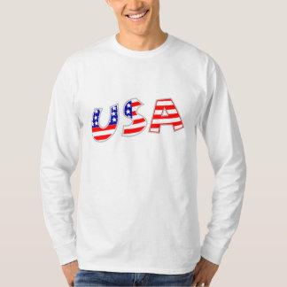 Patriotischer Stern Spangled langes Hülsen-T-Shirt T-Shirt