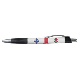 Patriotischer Stift mit Flagge von Montreal, Kanad