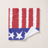 Patriotischer Stolz Badhandtuch Set (Waschlappen)