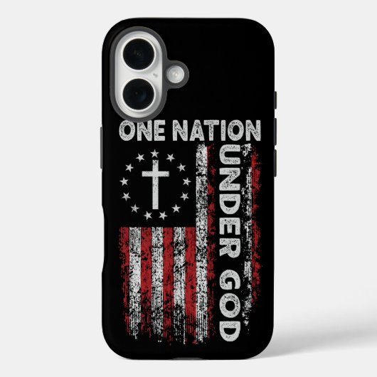Patriotischer Stolz: Eine Nation unter Gott Case-Mate iPhone Hülle (Rückseite)