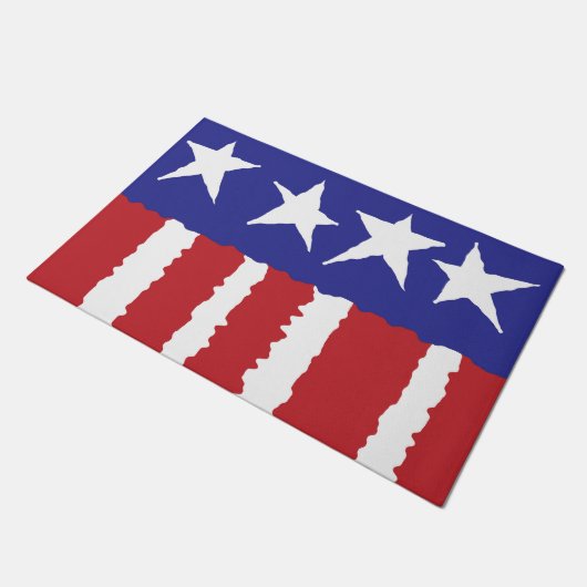 Patriotischer Stolz Fußmatte (Schrägansicht)