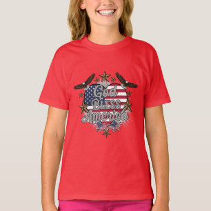 Patriotischer Stolz – Gott segne Amerika T-Shirt-D T-Shirt