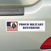 Patriotischer stolzer Militärfreund-Autoaufkleber Autoaufkleber (On Car)