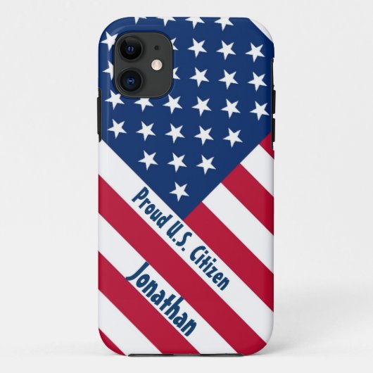 Patriotischer stolzer US-Bürger F504 Case-Mate iPhone Hülle (Rückseite)