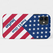 Patriotischer stolzer US-Bürger F504 Case-Mate iPhone Hülle (Rückseite (Horizontal))