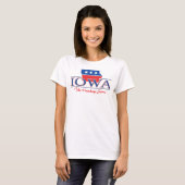 Patriotischer T - Shirt Iowas (Vorne ganz)