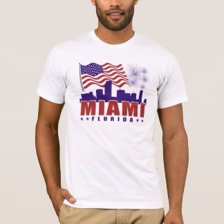 Patriotischer T - Shirt Miamis Florida