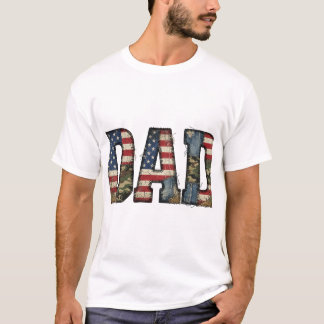 Patriotischer Tarn-Vater T-Shirt
