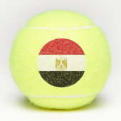 Patriotischer Tennisball mit Flagge Ägyptens Tennisbälle (Vorderseite)